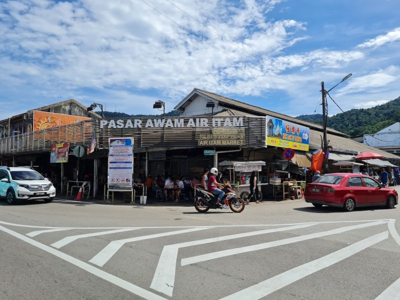 Bowl of assam laksa at the Air Itam market