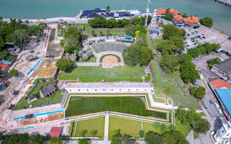 Fort Cornwallis interior view