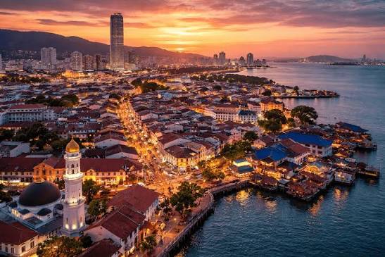 George Town street scene in Penang